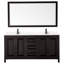 Ensemble de meuble-lavabo double 72 "avec miroir Daria-97900766-97900763-97900769