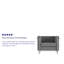 Fauteuil en similicuir avec barre double-439499028