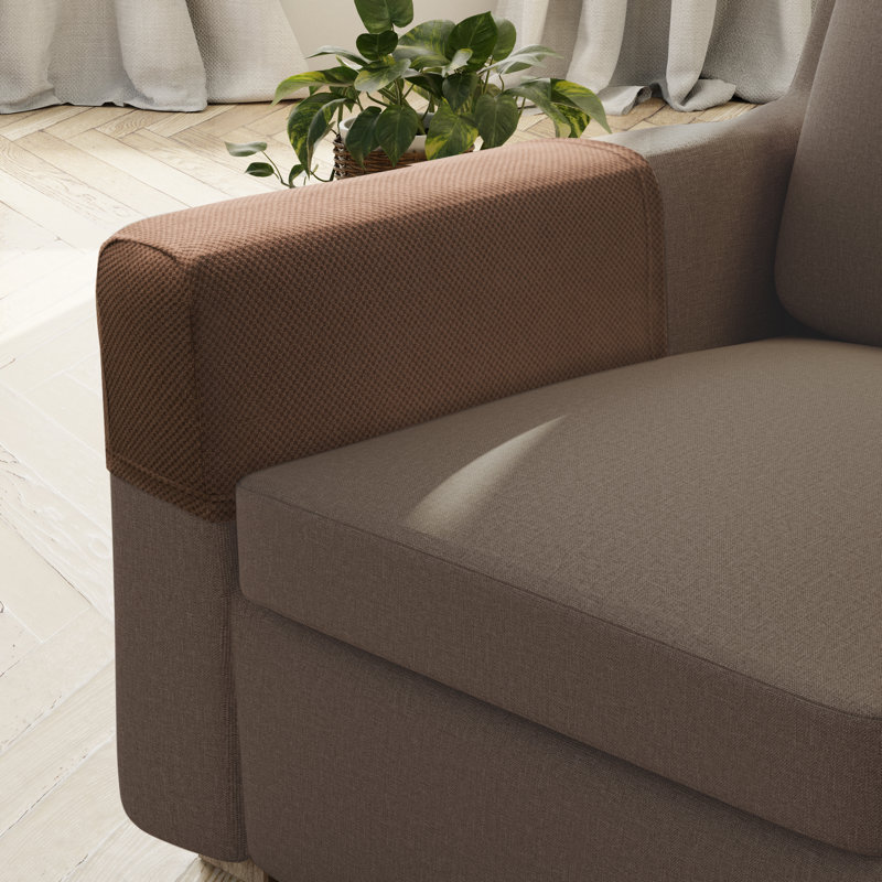 Housses pour accoudoirs extensibles, Chocolat