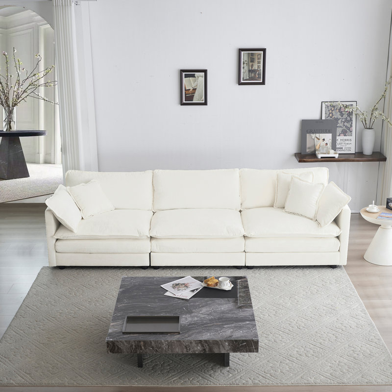 Chenille Modular Sectional Sofa