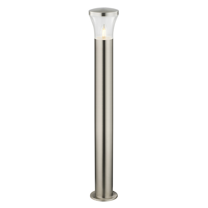 Stainless Steel Integrated LED Bollard Light, 80cm H x 12cm W x 12cm D