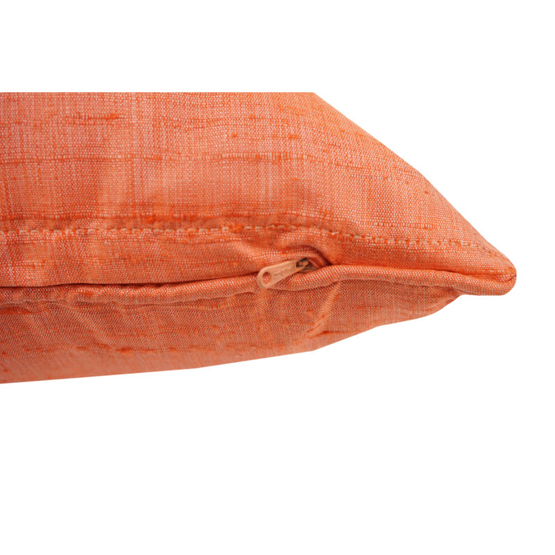 Dupion Silk Throw Pillow, Melon