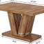 Table de salle à manger 47,24 po en noyer brun