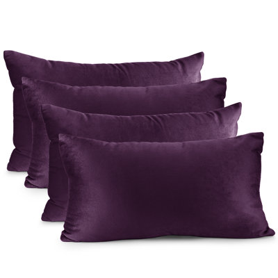 Nestl Velvet Decorative Throw Pillow Cover 4-Pack