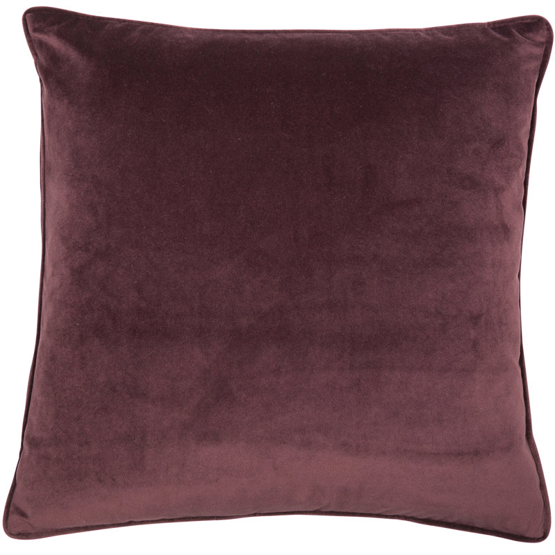 Leticija Square Throw Cushion, Aubergine, 43" H x 43" W x 16" D