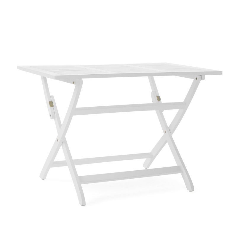 La table pliante en bois de 43,5 po résiste aux changements climatiques extérieurs grâce à la durabilité et à l'eau