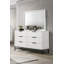 Commode miroir blanc
