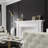 White Solid Wood Freestanding Fireplace