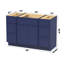 Base de meuble-lavabo simple 48 po seulement-98636834