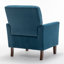 Fauteuil à motifs en mélange de polyester, structure en bois de bouleau massif avec pieds fuselés bruns, chaise d'appoint rembourrée de mousse avec garniture pour le bureau du salon-130478060