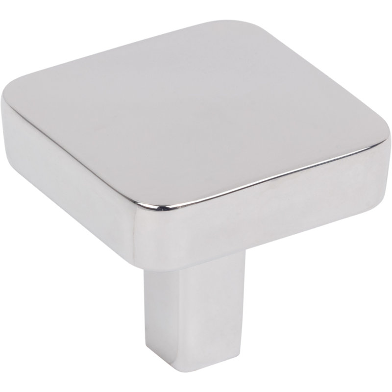 Whitlock Square Knob, Polished Chrome