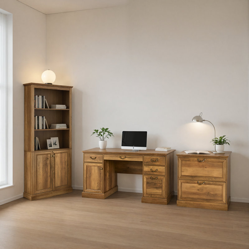 31.5'' Wide 2 -Drawer File Cabinet, Brown