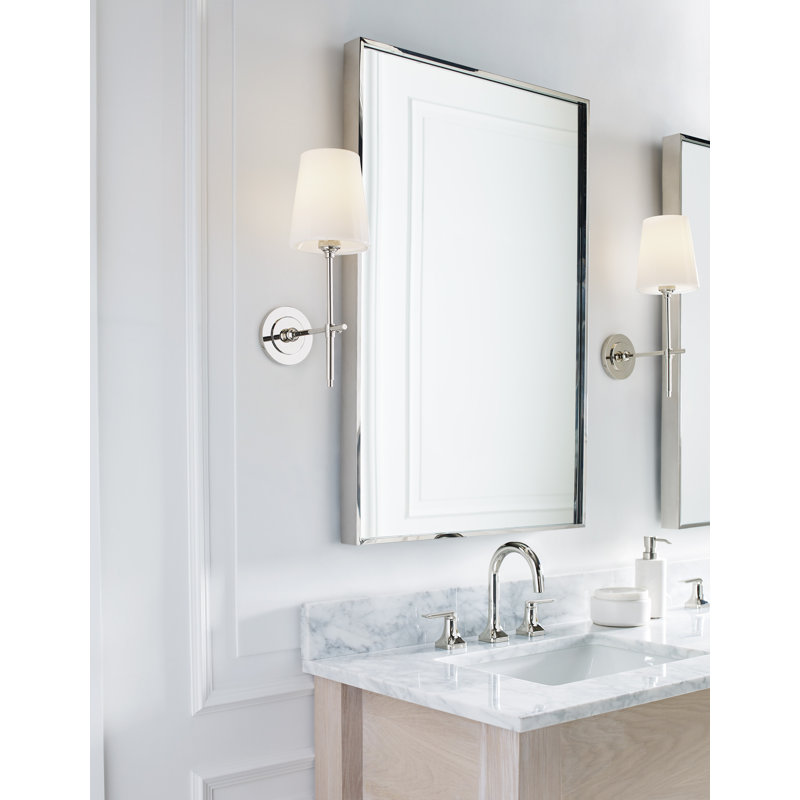 Thomas O'Brien Bryant Sconce, Polished Nickel