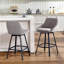 Absalom 65cm H Swivel Upholstered Linen Counter Stool-1438435676