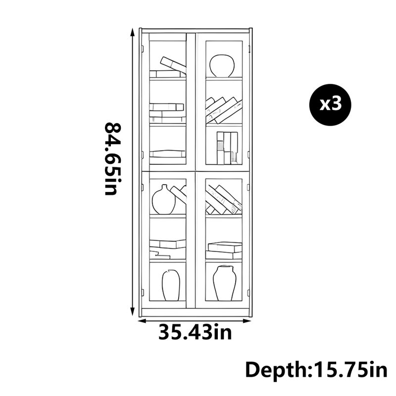 Light luxury high appearance level bookcase