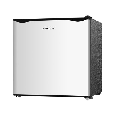 Réfrigérateur compact avec congélateur, porte réversible compacte pour dortoir, bureau, chambre à coucher, appartement ， Argent