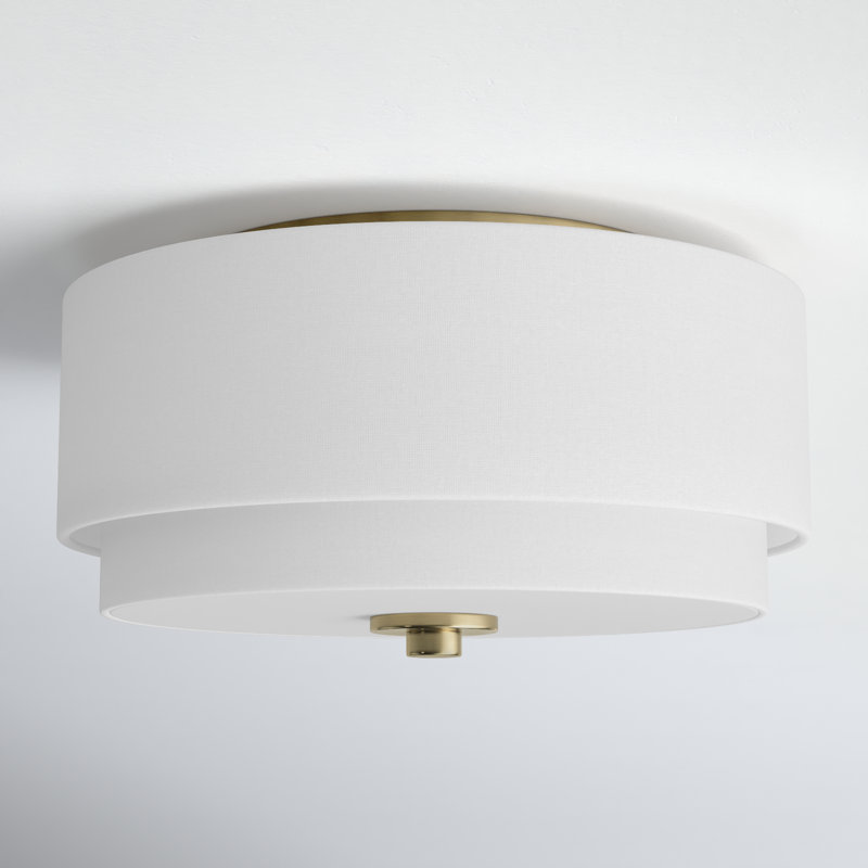 Pateley Poly-Blend Flush Mount, Matte Brass