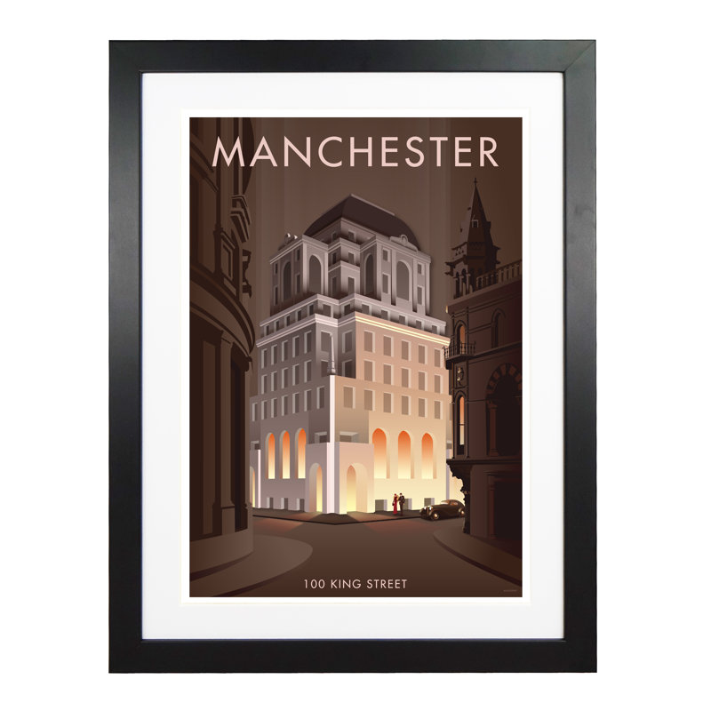 Manchester 9 by Stephen Millership - Print, Black, 43.5 cm H x 33.5 cm W x 2.2 cm D