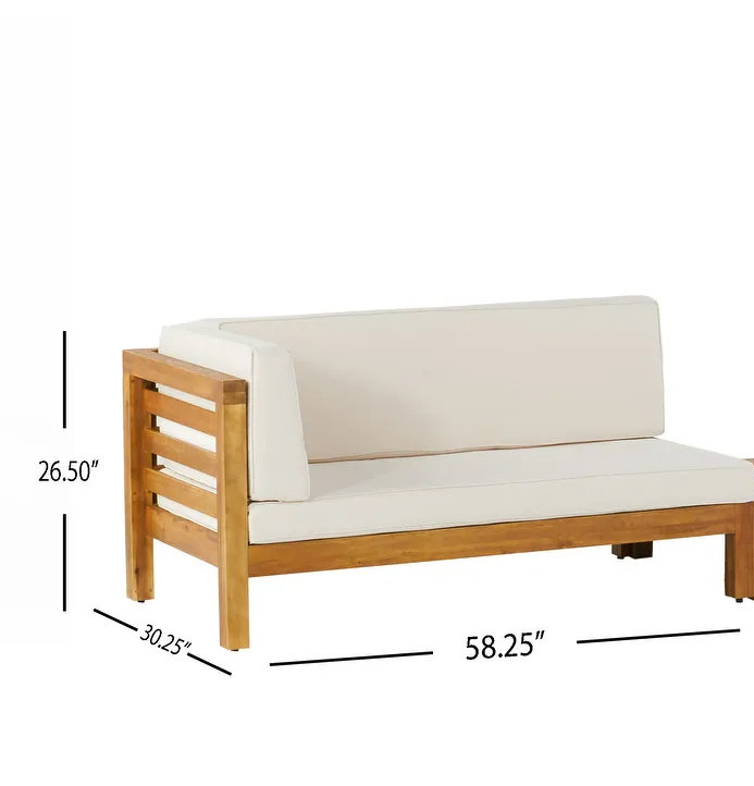 CORNER BENCH-R, BEIGE