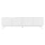 Cloudy Wooden TV Stand with Handleless Doors & Shelved Storage-105519954