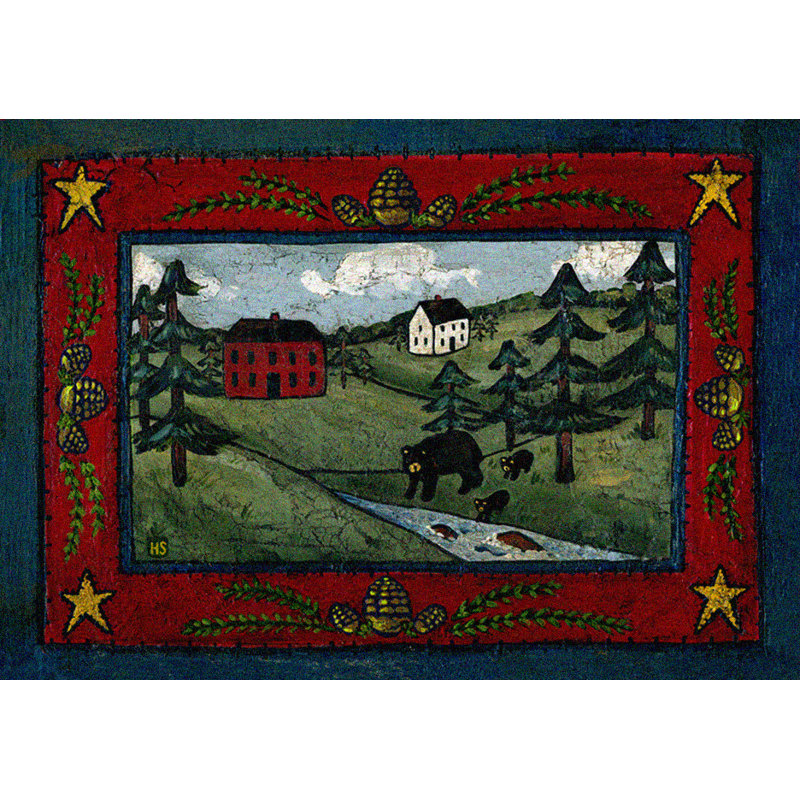 Tapis bleu abstrait Kaj, Rectangle : 2 pi 8 po x 3 pi 11 po
