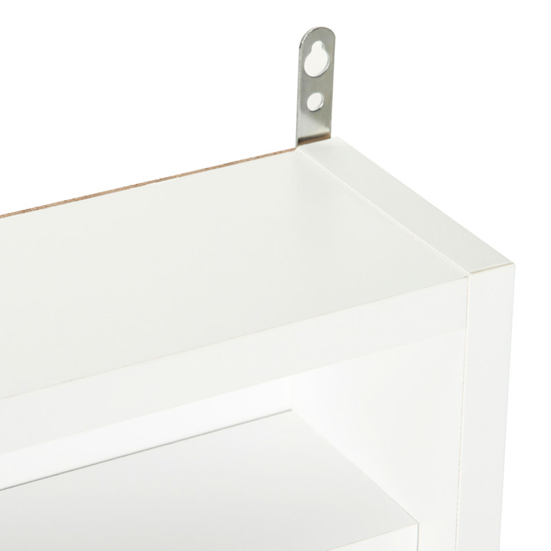 Vitrine 2 portes blanche avec tablettes réglables - présentoirs et médailles commémoratives