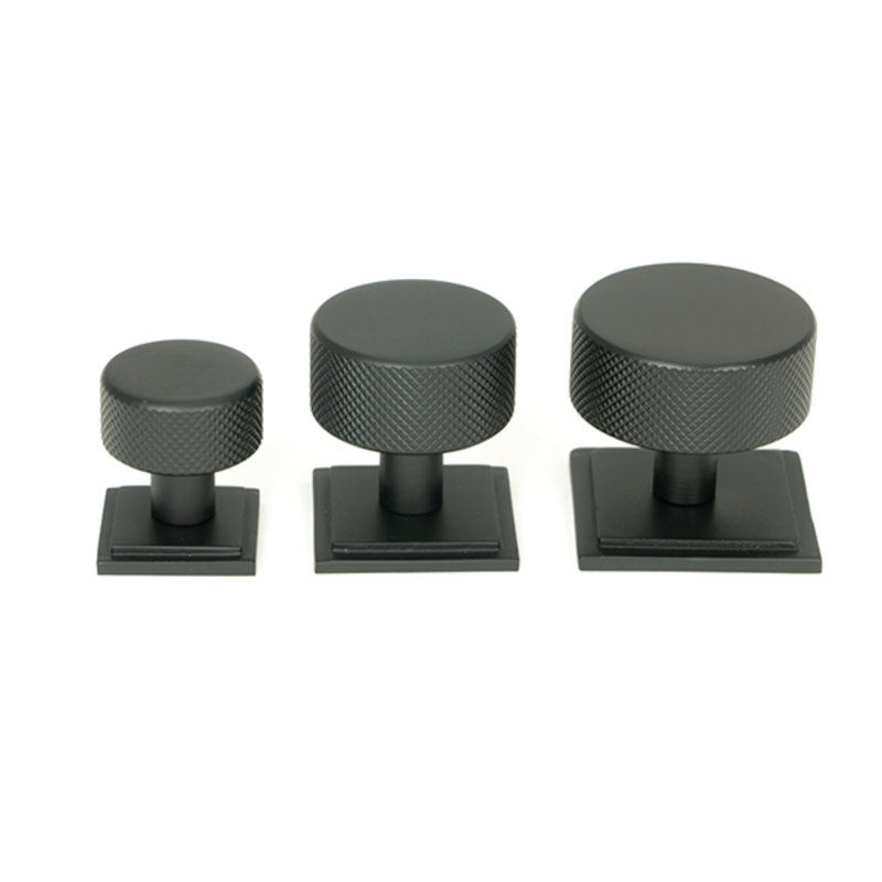 32mm Square Knob, Matt Black