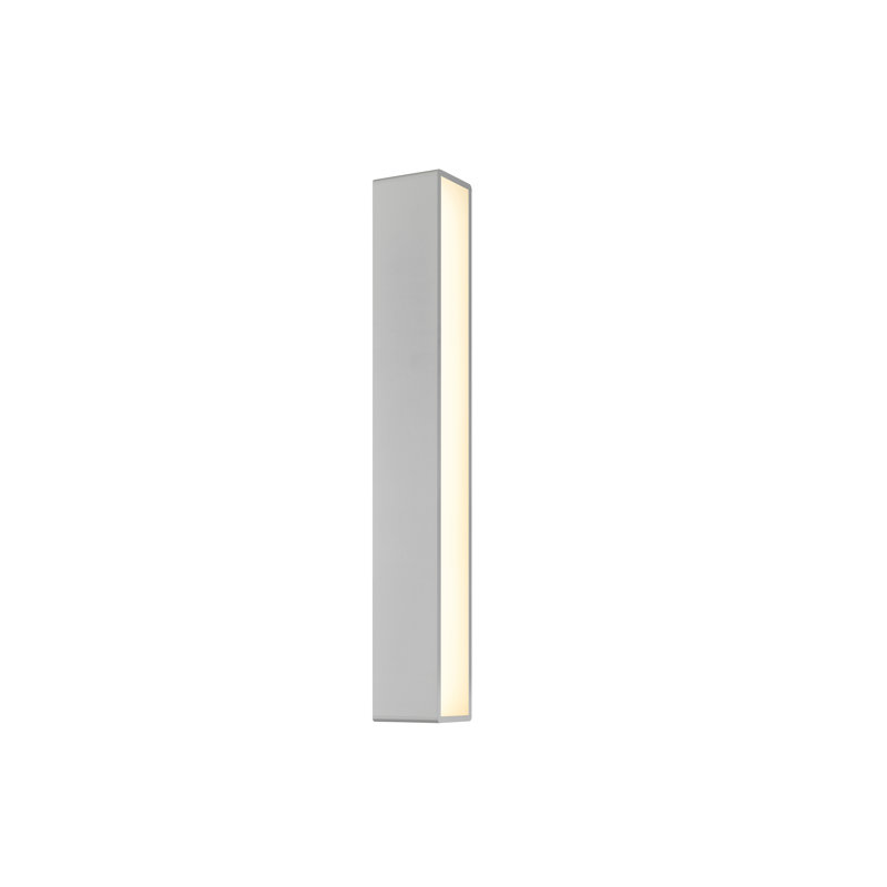 Inside-Out 1 - Light LED Flush Mounted Sconce, Textured Gray
