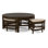 Raffles Rattan Cocktail Table with Benches