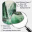 Art mural asymétrique «Green 0 Cliff Glacial Symmetry I - Iceberg Cylinder Shape»-110483664