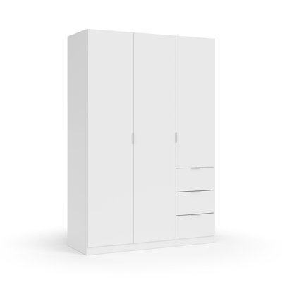 Casina 3 Door Manufactured Wood Wardrobe