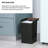 2 Gallon Trash Can Combo, Square Open Top and Handle, Serene Green