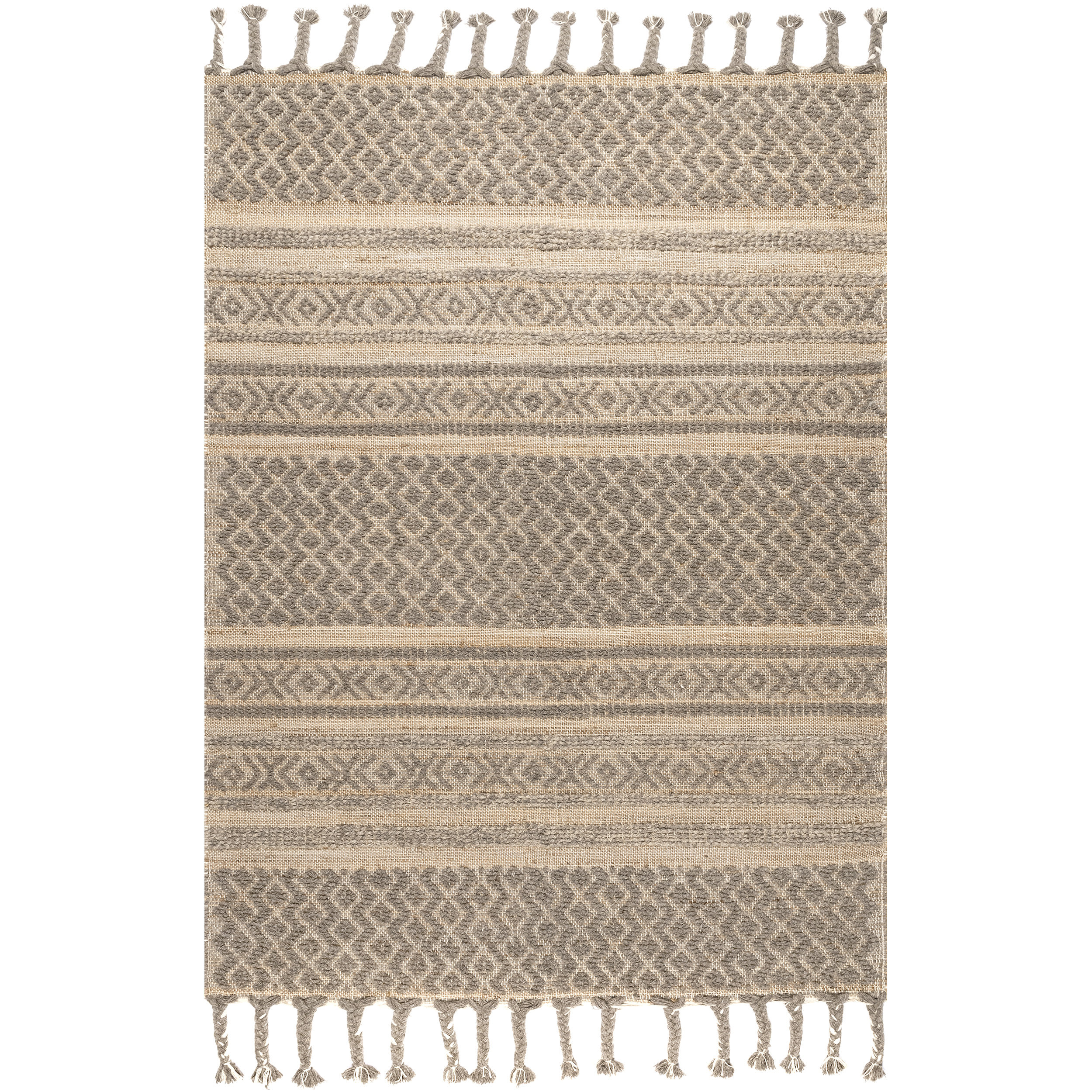 Union Rustic Akinobu Southwestern Handmade Tufted Jute/Sisal/Wool ...