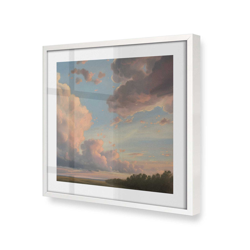 Brilliant Skies II, reproduction, H 17,5 po x l 17,5 po, Cadre opaque blanc