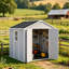 Plastic Outdoor Garden Storage Shed-1935053540