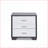 Eloy White & Black Contemporary 3-Drawer Nightstand