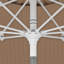 7,5 pi Parasol en fibre de verre blanc mat avec parasol incliné en oléfine-317480590