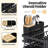 Dish Drainer Rack Kitchen - Adjustable Dish Rack, Foldable Dish Drying Rack with Removable Cutlery Holder Swivel Drainage Spout, Anti-Rust Plate Rack