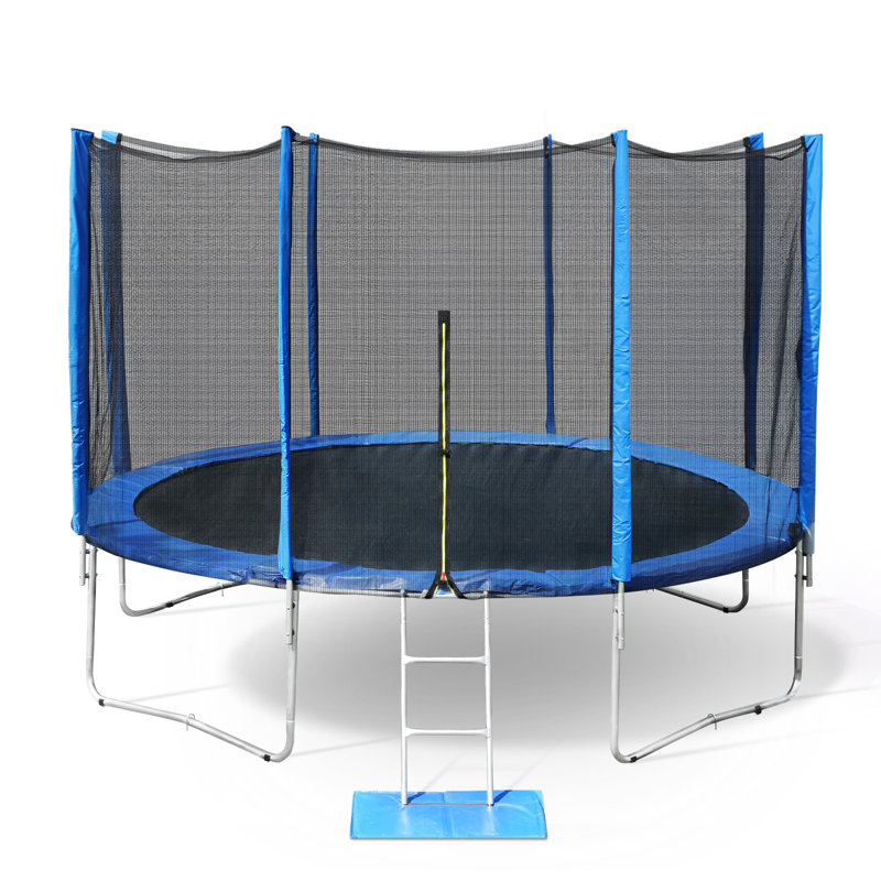 Trampoline d'extérieur 10 pi Aoodor, trampoline récréatif avec filet de sécurité extérieur et échelle pour enfants