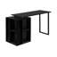 Bureau d'ordinateur, bureau à domicile, à gauche, à droite, tablettes de rangement, L 55 po, travail, ordinateur portable, stratifié, métal, contemporain, moderne-78566745