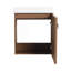 Meuble-lavabo mural 18,5 po avec lavabo en résine, porte simple à fermeture douce, panneau de fibres à densité moyenne, noyer naturel (emballage KD)-674286948