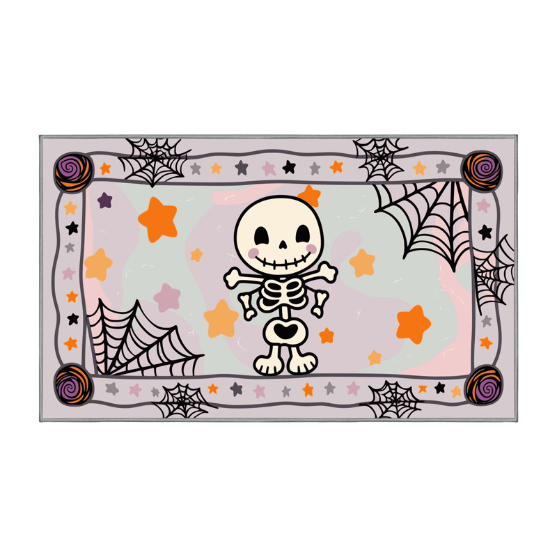 Tapis de vacances d'Halloween The Holiday Aisle®, Rectangulaire 2 pi x 3 pi