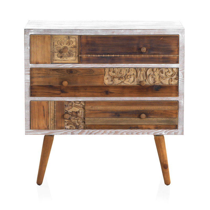 Watts 80cm W 3 - Drawer Chest of Drawers