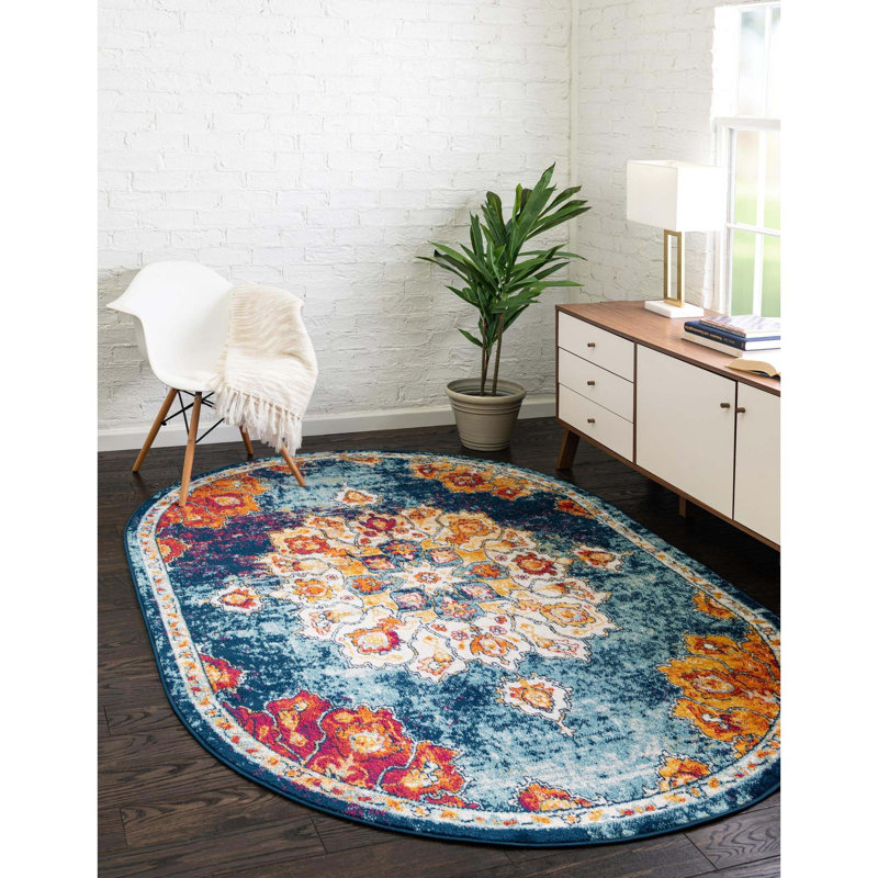 Oriental Indoor Rug, Oval 4' x 6'