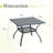 Square Outdoor Patio Dining Table-1432556497