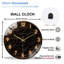 Horloge murale rétro avec design rustique unique - horloge murale moderne en verre 12 po