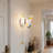 9.5" Butterfly Wall Sconce With Led Light & Pull Chain Switch