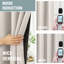 Rideau occultant 100% lin pour rideaux de chambre à coucher avec passe-tringle et passe-tringle Lundon pour salon -925753225-925753266