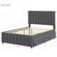 Lit plateforme tapissier avec couchette simple et 3 tiroirs Christiano-879007649