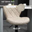 Robelmont Swivel Upholstered Steel and Faux Leather Adjustable Height Bar Stool with Steel Frame-299567926